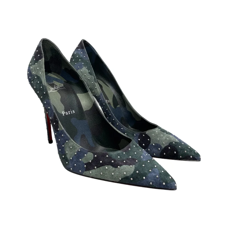 Affordable Suede Ankle Pumps for All-Day Wear--Christian Louboutin/Heels/US 7.5/Suede/MLT/