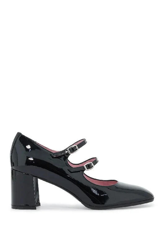 Sleek and Shiny Patent Pump Heels for a Polished Look--Carel Women's 'Mary Jane Alice In Patent Leather