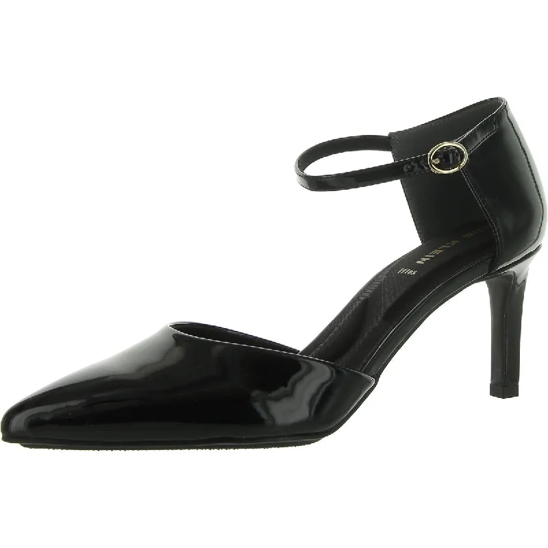 Sleek and Shiny Patent Pump Heels for a Polished Look--Anne Klein Womens ROOK Patent point Ankle Strap