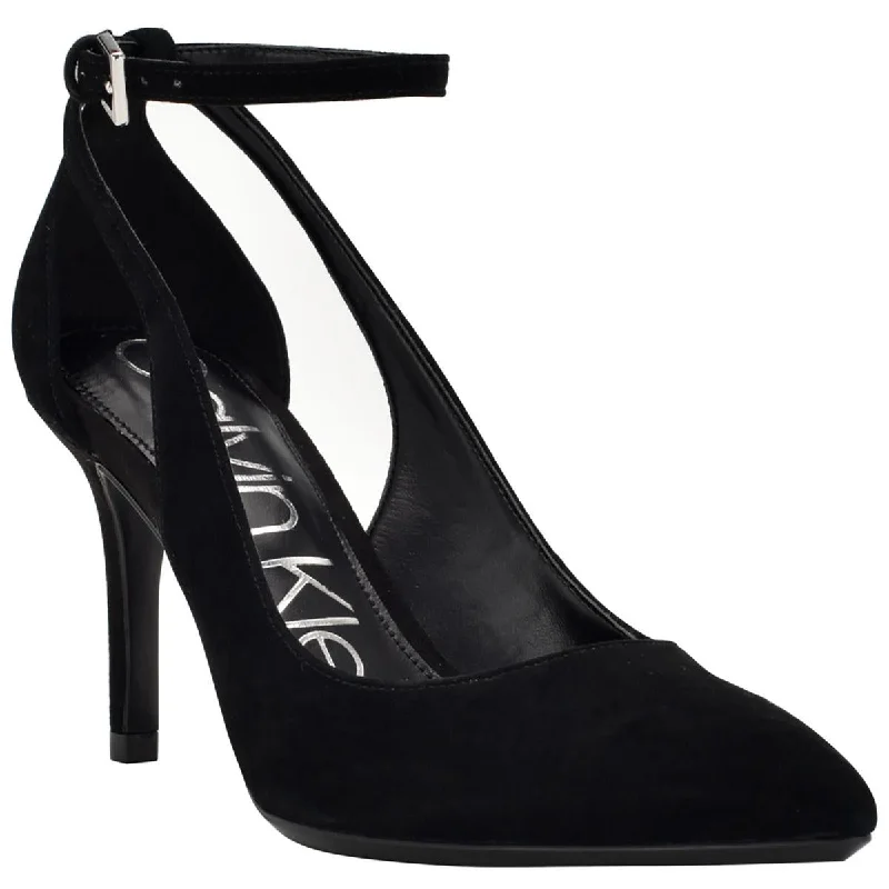 Affordable Suede Ankle Pumps for All-Day Wear--Calvin Klein Womens Gabble 2 Suede Pumps