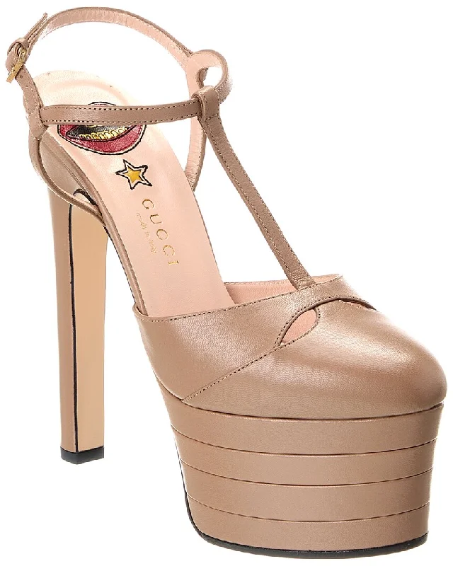 Gucci Leather Platform Pump---Comfortable Leather Pumps for Office and Everyday Wear