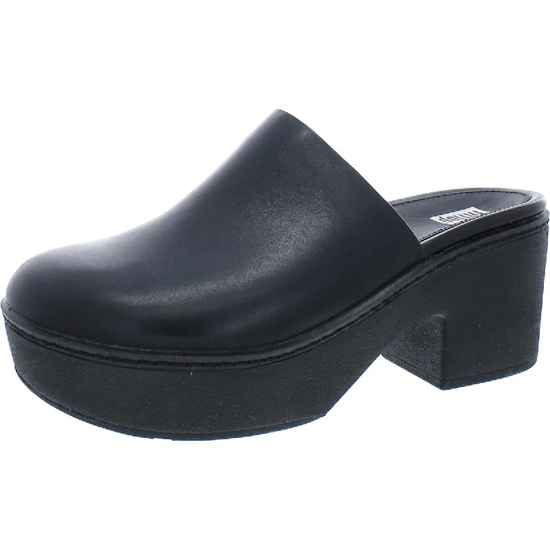 Fitflop Womens PILAR Laceless Leather Platform Heels---Comfortable Leather Pumps for Office and Everyday Wear