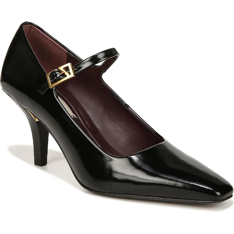 Trendy Chunky Heel Pumps for Casual Wear--Franco Sarto Womens Lola Buckle Mary Jane Heels