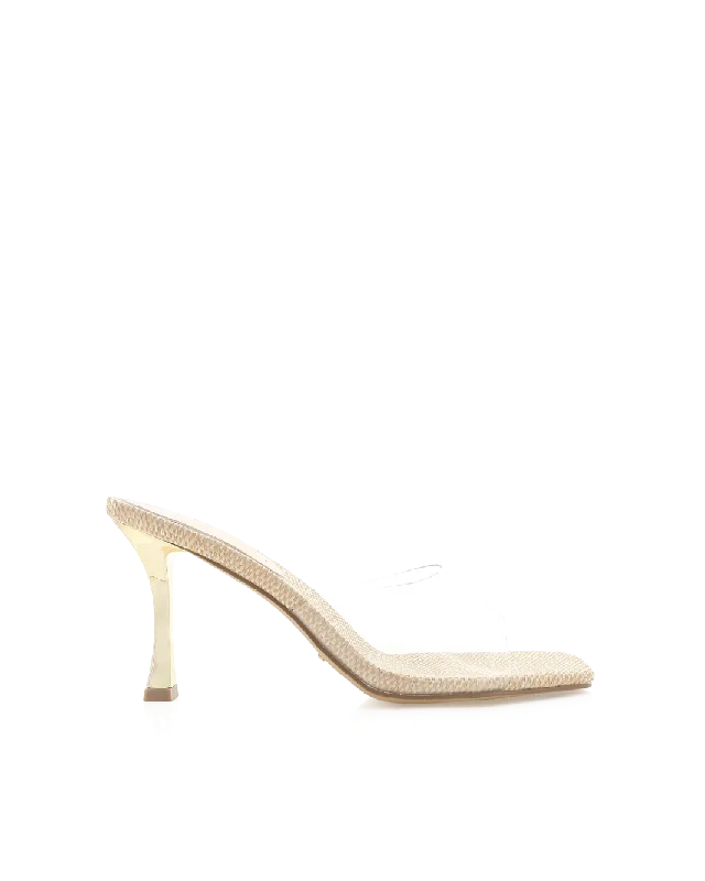 ZIZI - CLEAR-RAFFIA---Fashionable Kitten Heels for Date Night