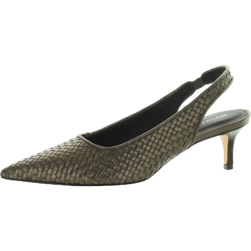 Versatile Heeled Sandals for Any Occasion---Donald J. Pliner Womens OLYMPIA Woven Slingback Pumps