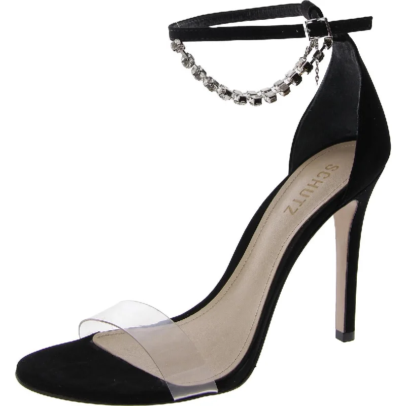 Stylish Ankle Strap Heels for Women--Lah Womens Leather Ankle Strap Heels