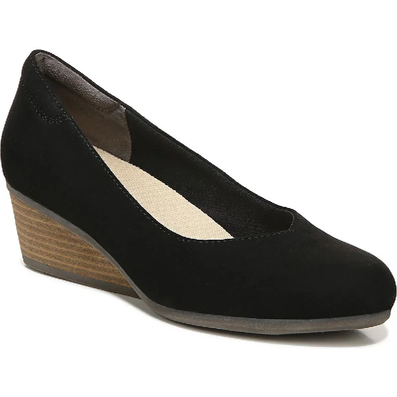 Stylish Slip-On Pumps for Quick Elegance---Dr. Scholl's Shoes Womens Be Ready Comfort Insole Slip On Wedge Heels