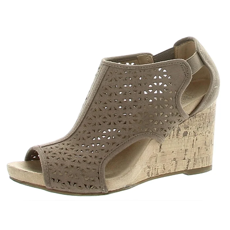 Versatile Heeled Sandals for Any Occasion---LifeStride Womens Hinx 2 Cut-Out Wedge Heels