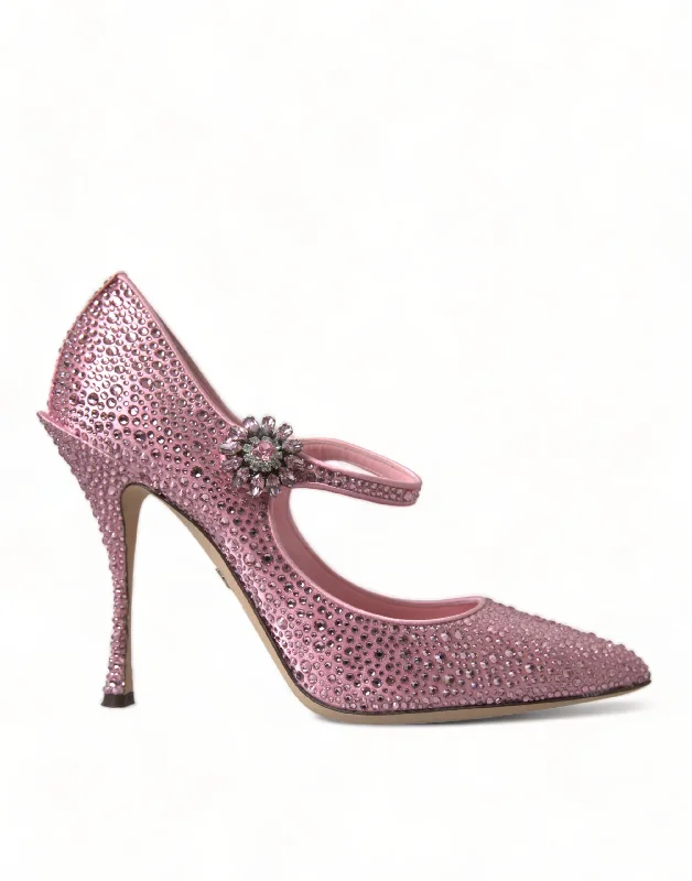 Affordable Rhinestone Pumps for a Dazzling Look---Dolce & Gabbana Enchanting  Crystal Women's Pumps