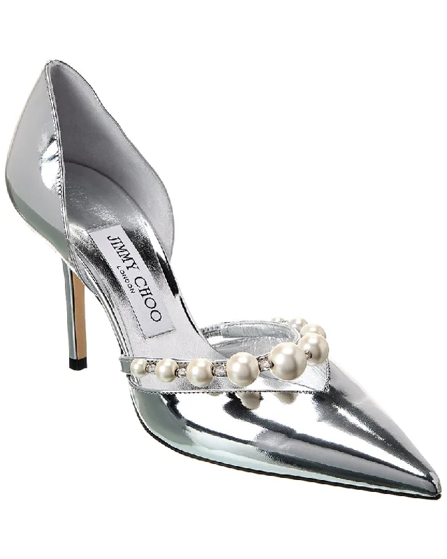 Jimmy Choo Aurelie 85 Leather Pump---Comfortable Leather Pumps for Office and Everyday Wear