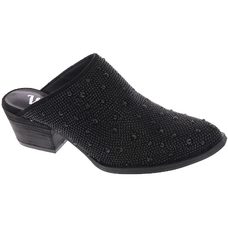 Affordable Rhinestone Pumps for a Dazzling Look---Very G Womens Zeena Rhinestone Slip-On Mules