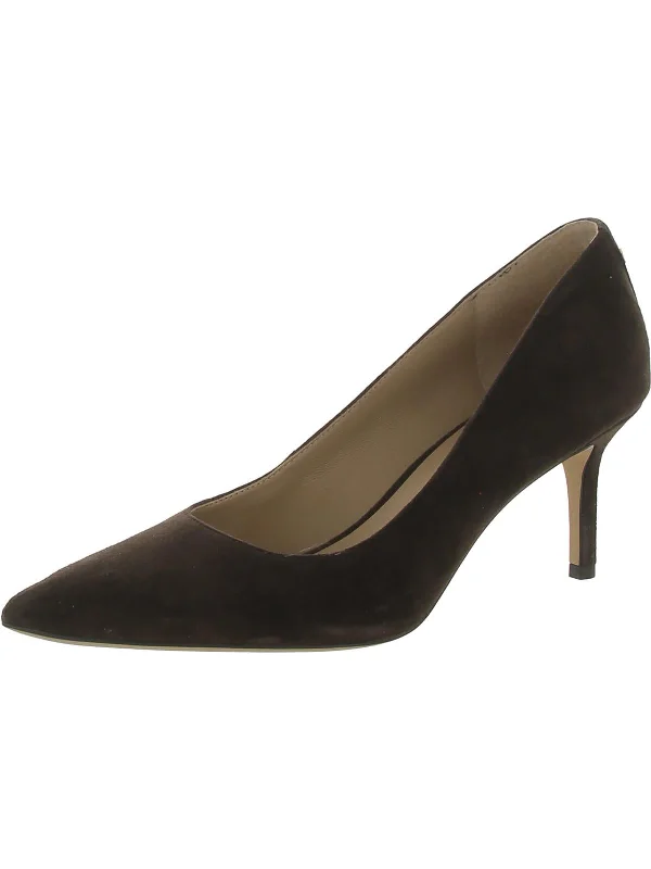 Affordable Suede Ankle Pumps for All-Day Wear--Womens Suede Pointed Toe Pumps