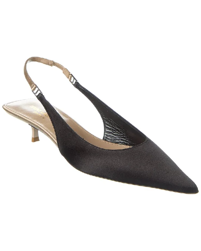 Saint Laurent Cherish 30 Satin Slingback PumpAffordable Satin Heels with a Luxe Touch