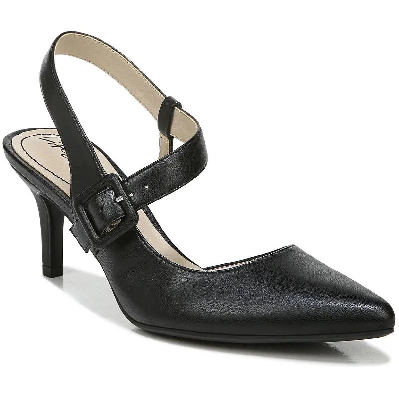 Stylish Ankle Strap Heels for Women--LifeStride Womens Sansa Pointed Toe Ankle Strap Slingback Heels