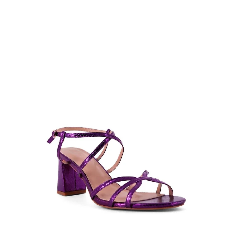 Versatile Heeled Sandals for Any Occasion---Holland Heels In Purple