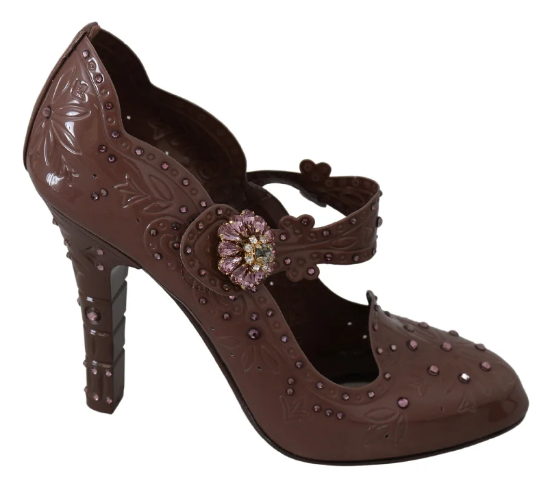 Affordable Rhinestone Pumps for a Dazzling Look---Dolce & Gabbana Enchanting Crystal Cinderella Women's Pumps