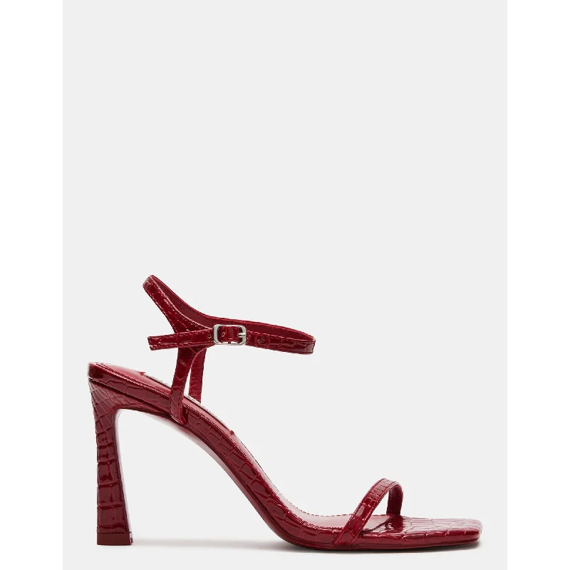 Versatile Heeled Sandals for Any Occasion---ANITA RED PATENT