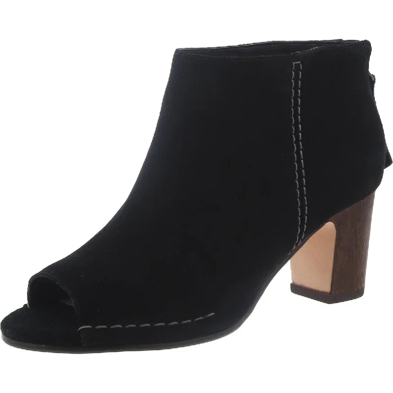 Affordable Suede Ankle Pumps for All-Day Wear--Clarks Womens Spiced Melody Suede Zipper Mules