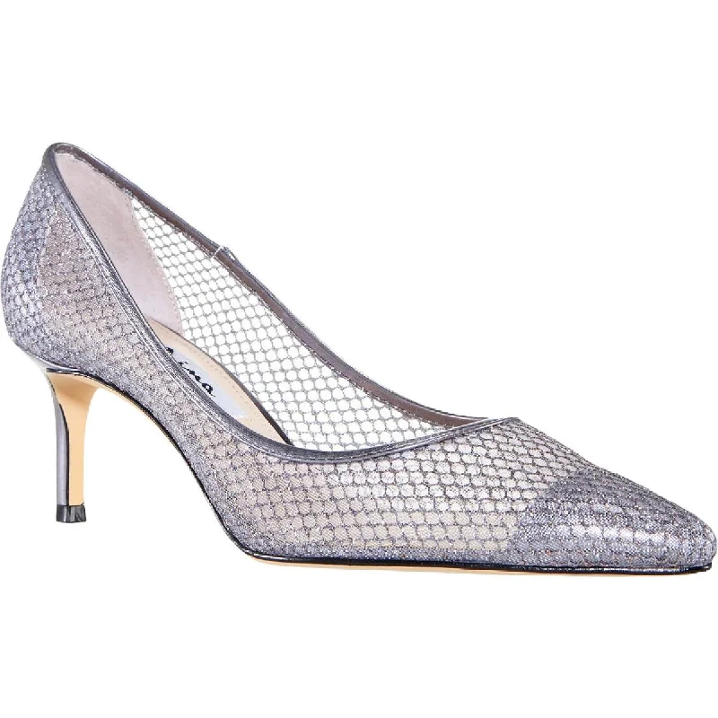 Stiletto Heel Pumps with Perfect Fit--Nina Womens Niley Mesh Slip On Pointed Toe Heels-Fashionable & Classic