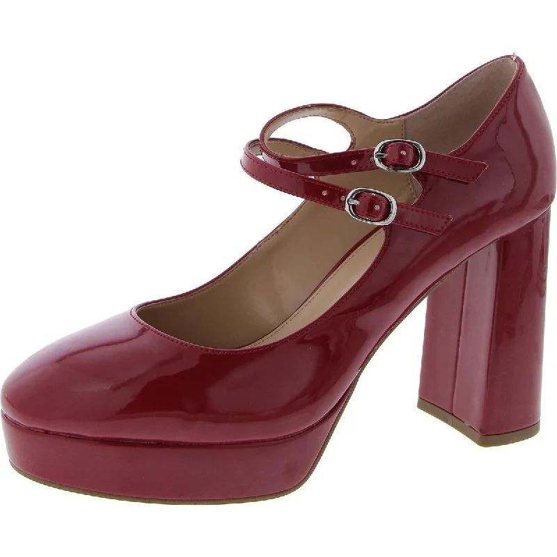 Sleek and Shiny Patent Pump Heels for a Polished Look--Tiara Womens Patent Mary Jane Platform Heels