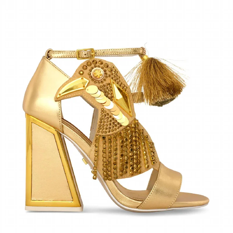 Versatile Heeled Sandals for Any Occasion---Aya Heel In Gold