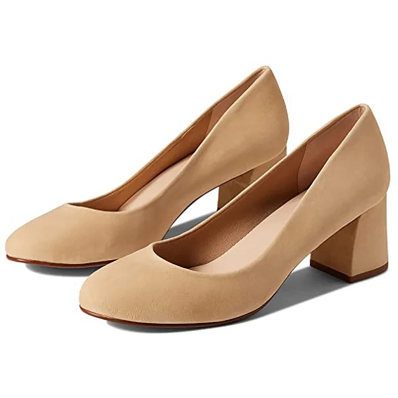 Affordable Suede Ankle Pumps for All-Day Wear--FS/NY Womens Trance Suede Block Heel Pumps