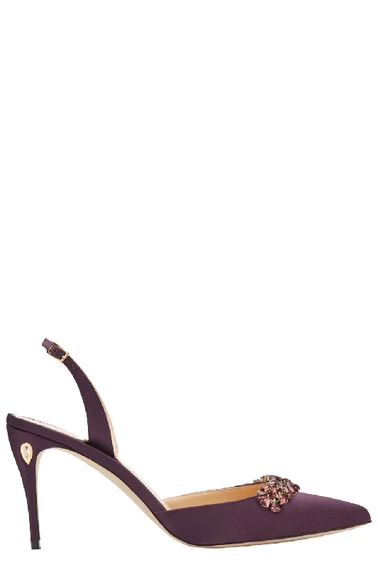 Versatile Heeled Sandals for Any Occasion---Vittorio Slingback - Amethyst