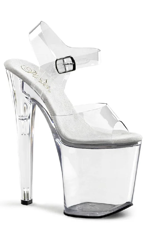 Stylish Platform Heels for Extra Height--XTREME-808 Clear Platform Heels