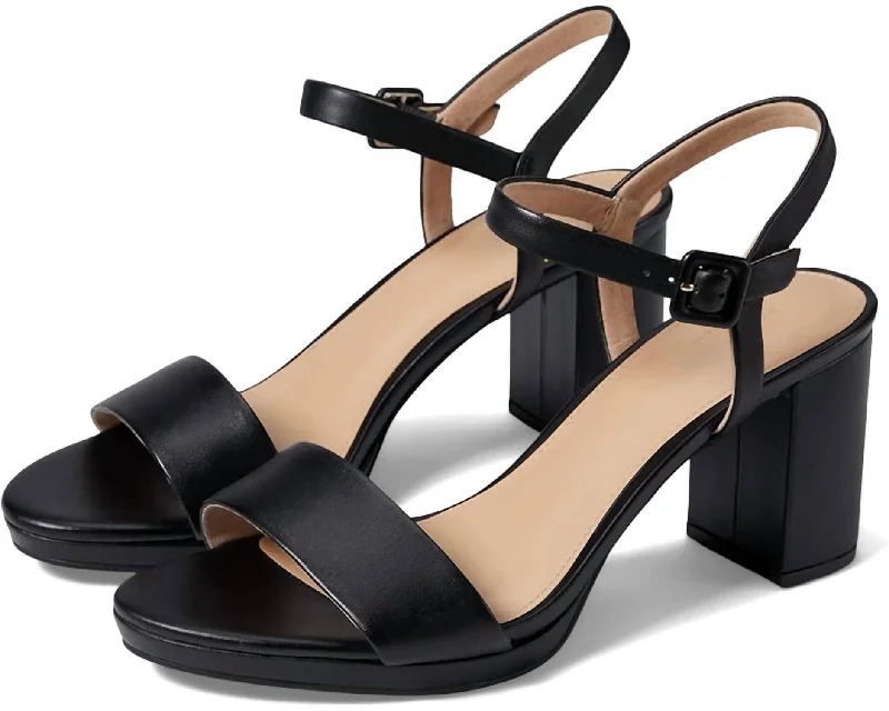 Versatile Heeled Sandals for Any Occasion---Women's Rockport Tabitha Two Strap Heels In Black