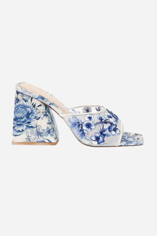 Versatile Heeled Sandals for Any Occasion---Betsy Johnson Roo Heels in Blue Floral