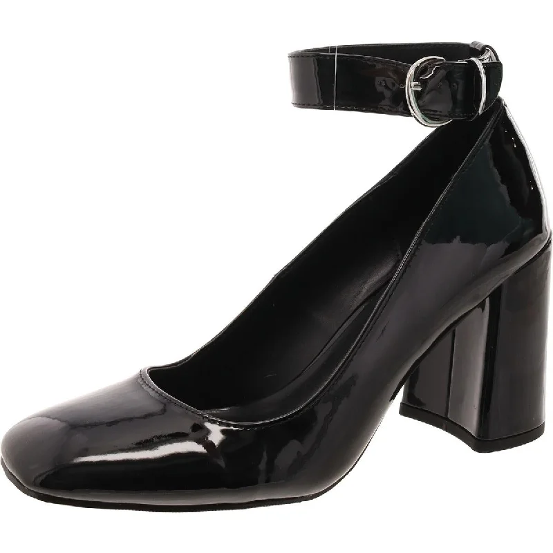 Sleek and Shiny Patent Pump Heels for a Polished Look--Whishing Womens Patent Square Toe Pumps