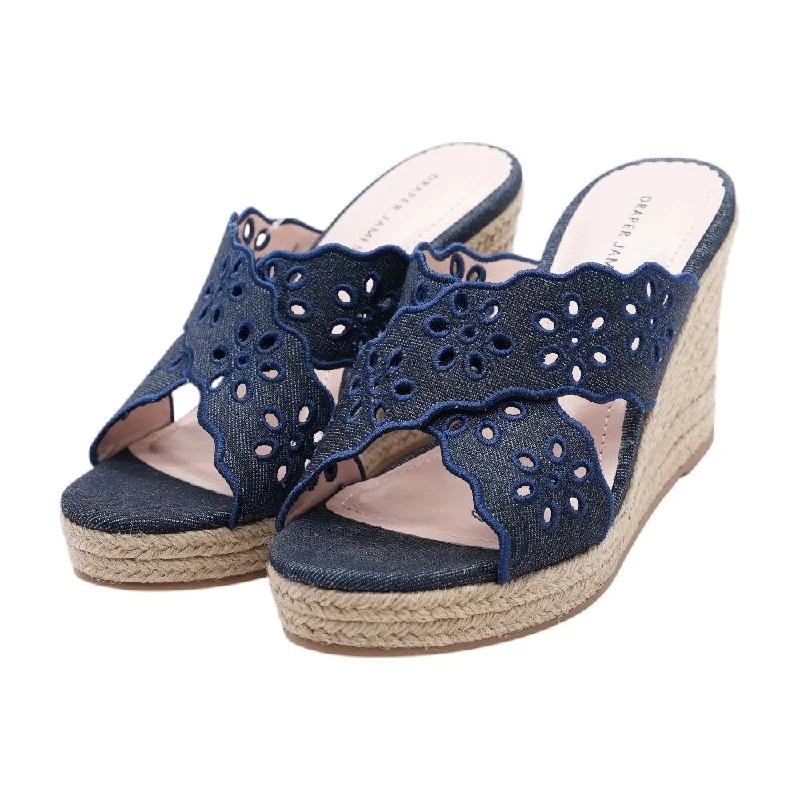 Versatile Heeled Sandals for Any Occasion---Emily Blue Wedge Heels