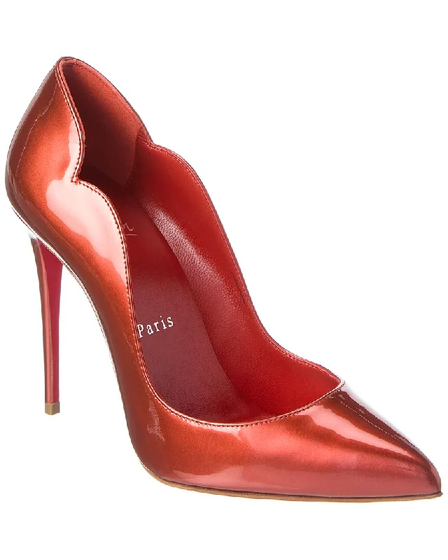 Sleek and Shiny Patent Pump Heels for a Polished Look--Christian Louboutin Hot Chick 100 Patent Pump