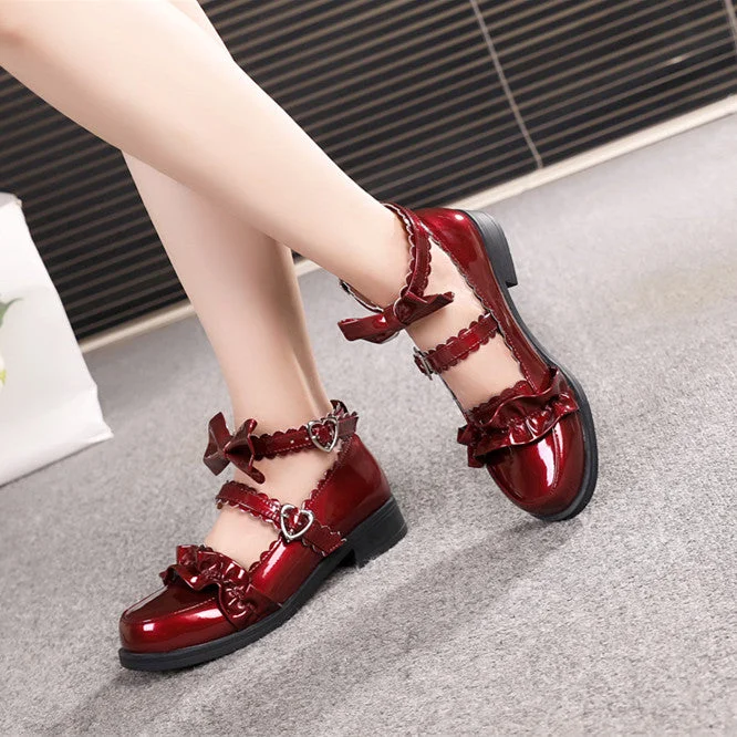 Versatile Heeled Sandals for Any Occasion---Japanese Lolita uniform shoes yv40639