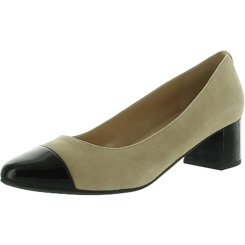 Stylish Slip-On Pumps for Quick Elegance---Cole Haan Womens Faux Leather Slip On Pumps