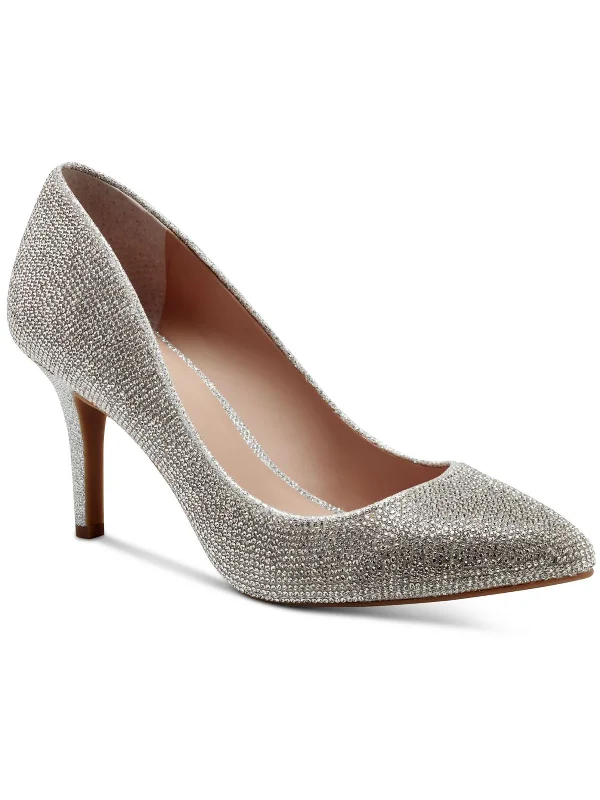 Stylish Slip-On Pumps for Quick Elegance---Zitah Womens Rhinestone Slip On Pumps