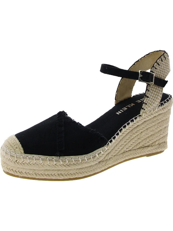 Stylish Ankle Strap Heels for Women--LAKEN Womens Espadrille Ankle strap Wedge Heels