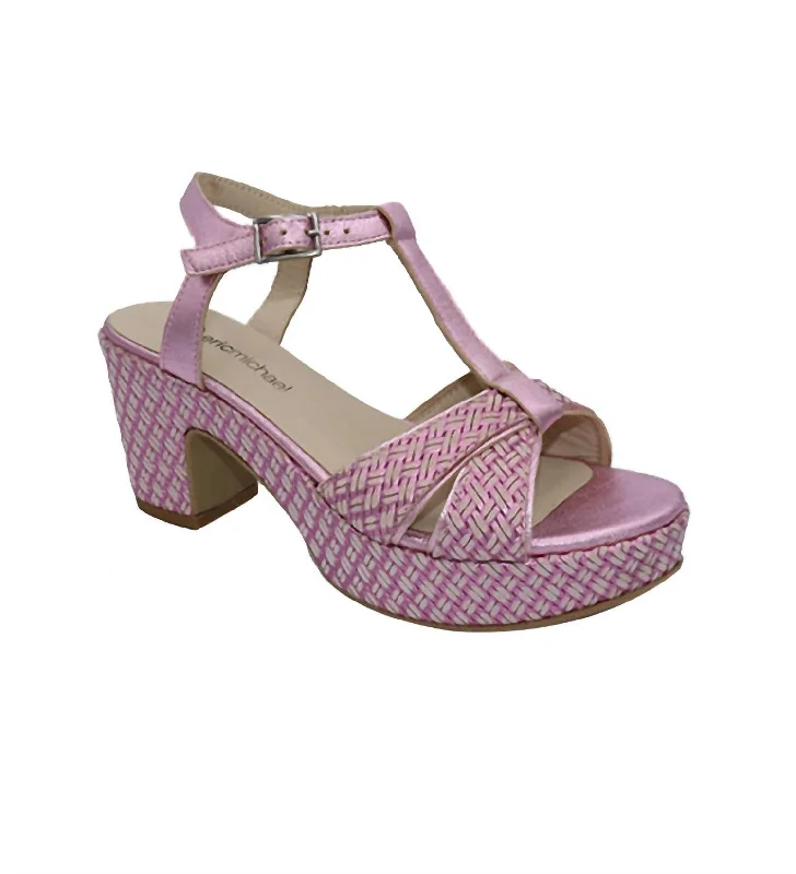 Versatile Heeled Sandals for Any Occasion---Women's Valencia Heels In Pink