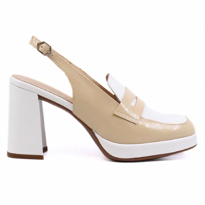 Versatile Heeled Sandals for Any Occasion---Women's Amelia Pump Heels In Natural/combo