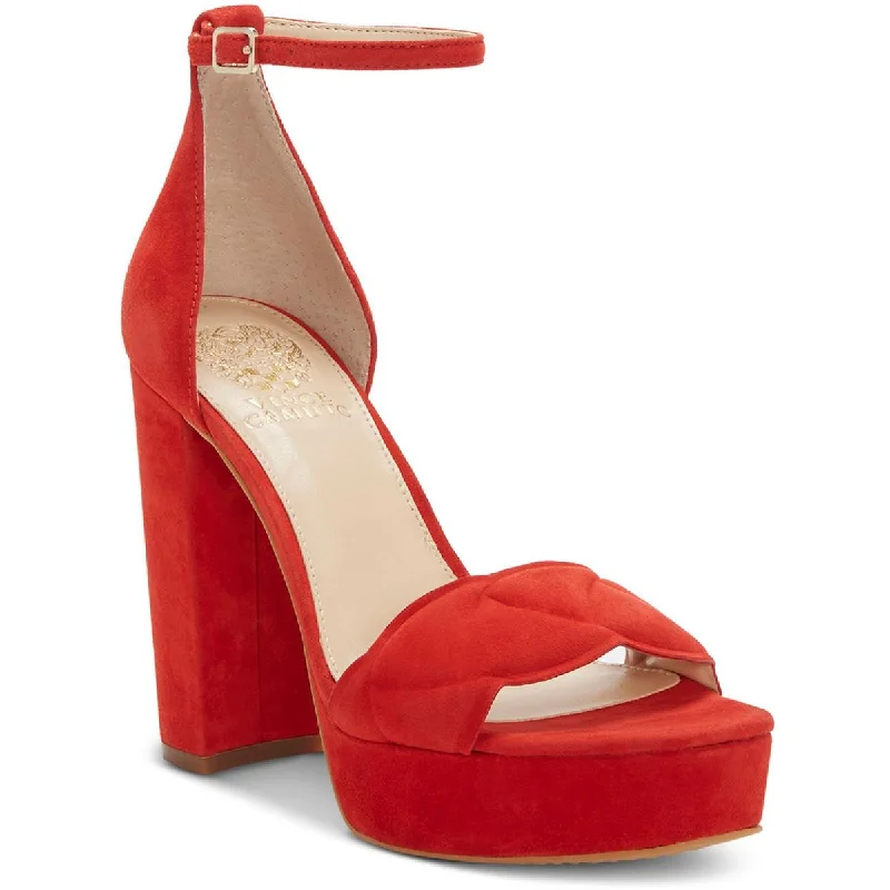 Stylish Ankle Strap Heels for Women--Vince Camuto Womens Mahgs Ankle strap Block Heels