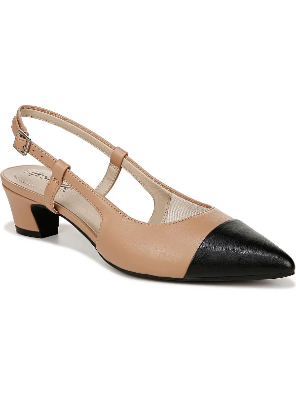 MAVEN2 Womens Comfort Insole Faux Leather Pumps---Comfortable Leather Pumps for Office and Everyday Wear