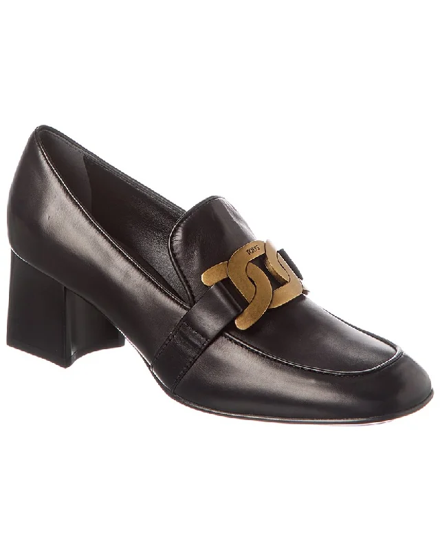 TOD’s Leather Pump---Comfortable Leather Pumps for Office and Everyday Wear