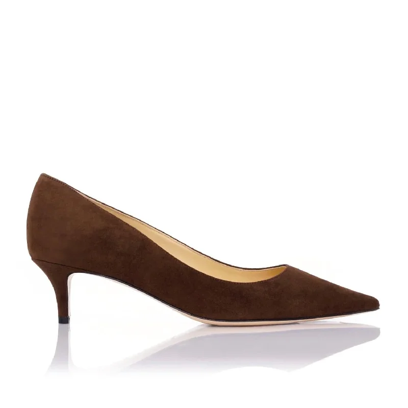 Versatile Heeled Sandals for Any Occasion---Classic Pump 45 Heels In Chocolate