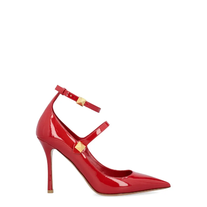 Stiletto Heel Pumps with Perfect Fit--Valentino Garavani Rockstud Pointed Toe Pumps-Fashionable & Classic