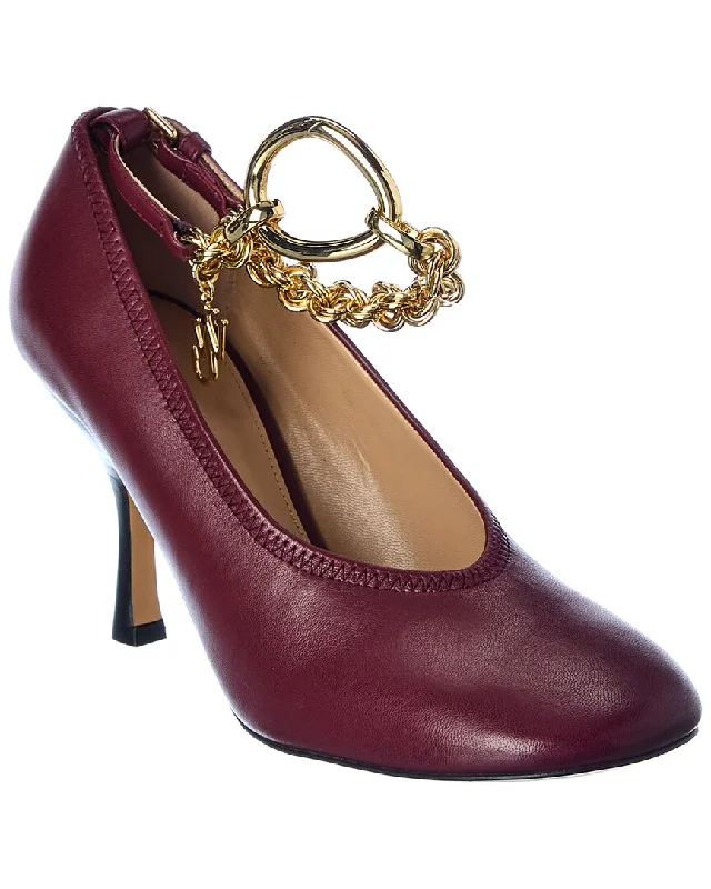 JW Anderson Chain Leather Pump---Comfortable Leather Pumps for Office and Everyday Wear