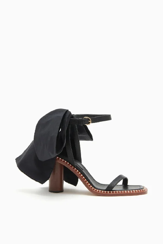 Women's Lina Bow High Heel In Noir---Charming Bow Pumps for a Cute and Stylish Look