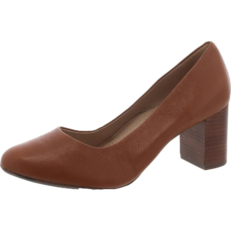 Marc Joseph Womens Midtown Pump Leather Round Toe Pumps---Comfortable Leather Pumps for Office and Everyday Wear