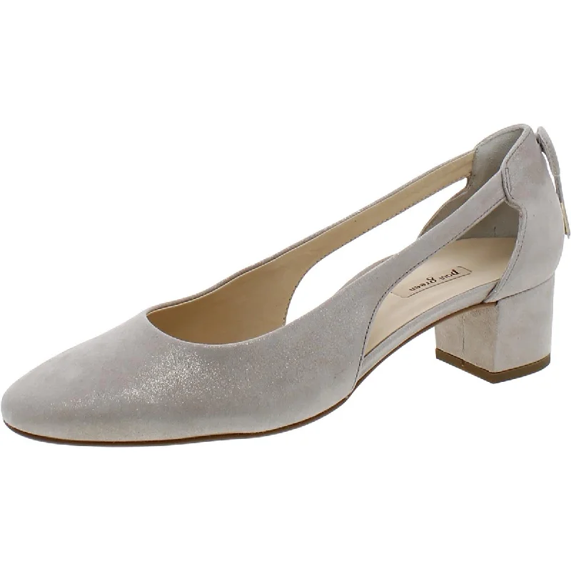 Affordable Suede Ankle Pumps for All-Day Wear--Paul Green Womens Suede Cut-Out Slingback Heels