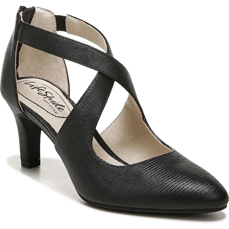 Versatile Heeled Sandals for Any Occasion---LifeStride Womens Giovanna 3 Ankle Pumps