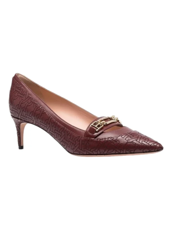 Bally Daika 6239464 Ladies Heritage Red Leather Pumps---Comfortable Leather Pumps for Office and Everyday Wear